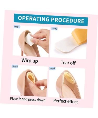 FOMIYES Heel Cushions - 3 Pairs Gel Guard Inserts for Comfort & Support | Self-Adhesive Heel Pads for Shoes - Perfect Floor Mat Thickness - Buy Online on GoSupps.com