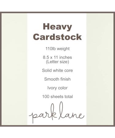 110lb Yellow Ivory Cardstock Paper Pack - Double Sided for Crafts & Scrapbooking - 100 Sheets 8.5x11 - Buy Online on GoSupps.com