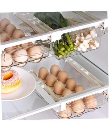 OSALADI Box Plastic Trays for Food Egg Holder for Fridge Eggs Container for Refrigerator Egg Rack re-usable - Buy Online on GoSupps.com