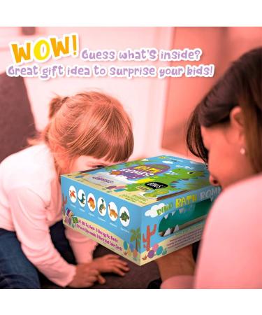 Dr. Daz Bath Bombs Dino Egg Bath Bombs with Surprise Inside for Kids Dinosaur in Each Fizz Egg Surprise Eggs Dino Bomb - Kids Bath Bombs & Toys Inside - Great Gifts for Girls & Boys - Buy Online on GoSupps.com
