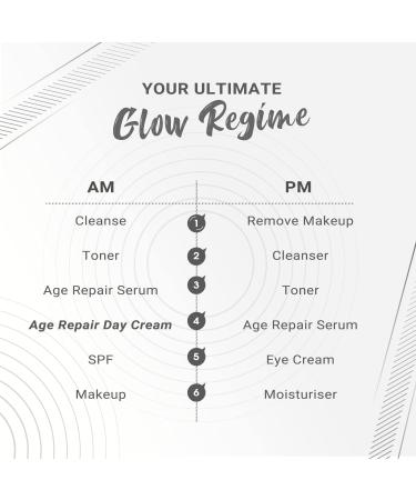 Nutriglow Advanced Organics Age Repair Tightening Day Cream for Instant Wrinkle Lift Soft Skin with Vitamin C All Skin Types 50G - Buy Online on GoSupps.com