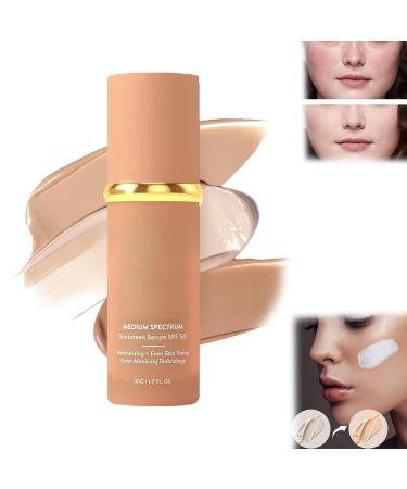 4 In 1 Foundation Liquid Foundation 4 in 1 - Medium Spectrum Foundation 4 in 1 - Light Spectrum Hydrating Medium Full Coverage Concealer with SPF 50+ (1PCS 30g) 1pcs 30 g (Pack of 1)