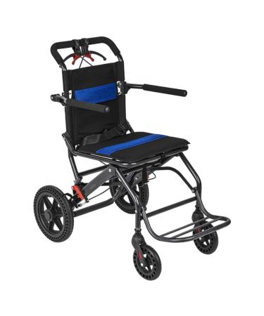 Manual Portable Wheelchair Aluminum Folding Wheelchairs Travel Portable Small Lightweight Tour Durable Wheelchair Easy To Clean Flight Pushes Wheelchair