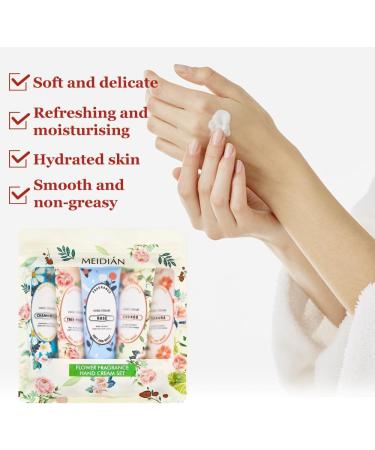 Fengyang Set of 5 Mini Hand Lotion Hand Creams for Women Gift Set Hand Cream Set Moisturizing Hand Cream for Women (Floral) - Buy Online on GoSupps.com
