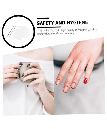 Buy Hemoton 4 Pcs Transparent Gel Nail Polish & Manicure Tools Set - Professional Makeup Palette for Stunning Nail Designs - Buy Online on GoSupps.com