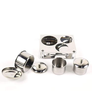 Professional Manicure Acrylic Powder Set with Stainless Steel Container and Brush Holder - Buy Online on GoSupps.com