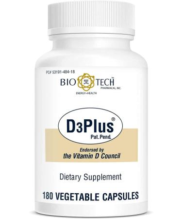 Bio-Tech Pharmacal D3 Plus (180 Count) 180 Count (Pack of 1)