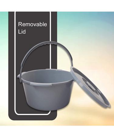 McKesson Commode Replacement Bucket with Handle and Lid - 7.5 qt - 1 Count - Buy Online on GoSupps.com