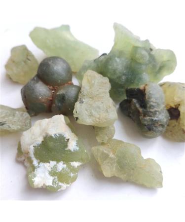 Natural Crystal Rough 100g Natural Prehnite Grapestone Green Prehnite Silicate Minerals Home Decoration Jewelry Processing 2-5cm 80-100g - Buy Online on GoSupps.com