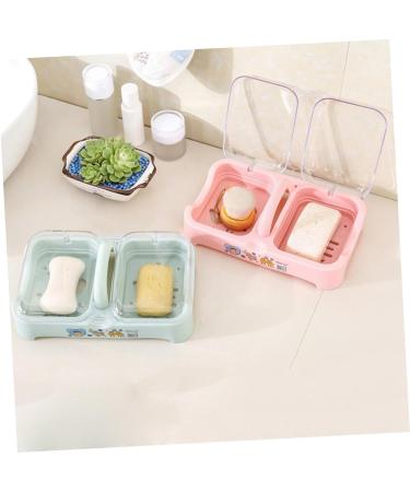 Amosfun 2pcs Box Soap Case Kitchen Asseriories Soap Dish with Lid Kitchen Accessories Storage for Bathroom Nordic Powder Soap Dish Kitchen Assesorie Soap Holder Soap Box Portable Pink Pinkx2pcs mediumx2pcs - Buy Online on GoSupps.com