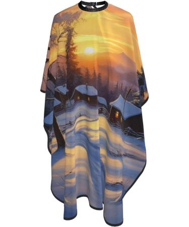 Shop Sunrise Printed Polyester Hair Cutting Cape | Professional 55x66in Haircut Accessories - Smooth & No Sticky Hair - Buy Online on GoSupps.com