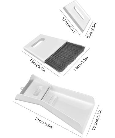 Brooms Dustpan and Scraper Set - Portable Cleaning Brush and Dustpan Set Small Dustpan and Brush Set for Office Cleaning Sofa Desk Pet Car Nests - Buy Online on GoSupps.com