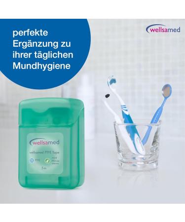 Wellsamed Unwitches 2x5m PTFE Dental Floss - Mint Flavor for Interdental Cleaning | 1 Pack (10m) - Buy Online on GoSupps.com
