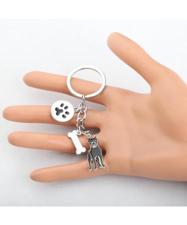 Ensianth Dog Keychain | Perfect Gifts for Dog Lovers | Puppy & Paw Print Keyring for Dog Owners - Buy Online on GoSupps.com