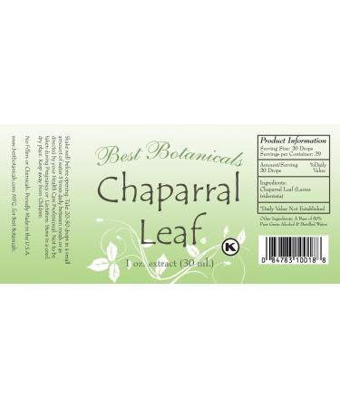 Best Botanicals Chaparral Leaf Extract 1 oz. - Buy Online on GoSupps.com
