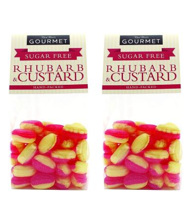 Bon Bons Sugar Free Rhubarb and Custard 160 g SF103 (Pack of 2)