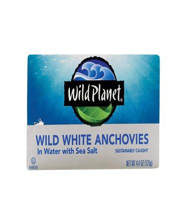 Wild Planet White Anchovies Lightly Salted in Water -- 4.4 oz - Buy Online on GoSupps.com