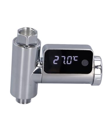 LED Display Shower Thermometer Water Temperature Monitor for Kids Adults Home Bathroom G1/2 Faucet with Clear LED Screen 5 to 85