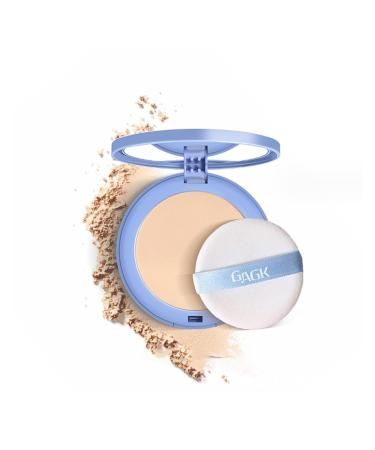 GAGK Matte Perfection Pressed Powder Oil Control Face Pressed Powder Waterproof Long Lasting Finishing Powder (#01 CLASSIC IVORY)