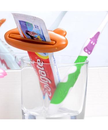 Animal Toothpaste Squeezer - Toothpaste Tube Squeezer Dispenser | Frog Panda Bear Pattern Animal Toothpaste Dispenser | Cute Bright Colors Toothpaste Tube Squeezer for Face Wash Scrubs - Buy Online on GoSupps.com