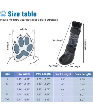 Anti-Slip Dog Socks with Straps for Paw Protection - Grey - X-Large (Pair of 2) - Buy Online on GoSupps.com