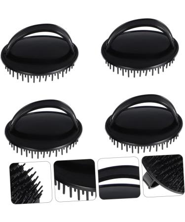 Anneome 4-Piece Silicone Scalp Massage Shampoo Brush Set Perfect for Relaxing Showers & Scalp Care | International Shipping Available - Buy Online on GoSupps.com