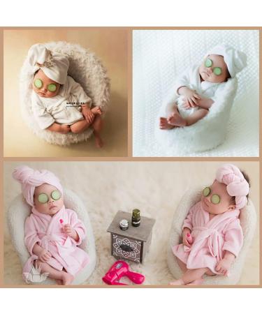 Isaken Newborn Baby Photo Costume | Baby Bathrobe Towel Hood Set | 0-3 Months | Perfect for Photoshoots & Bath Time - Buy Online on GoSupps.com