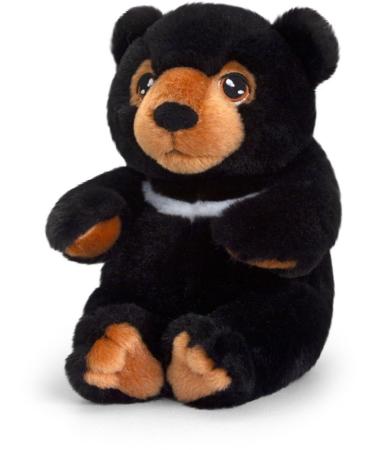 Deluxe Paws Plush Cuddly Soft Eco Toys 100% Recycled (Black Bear)