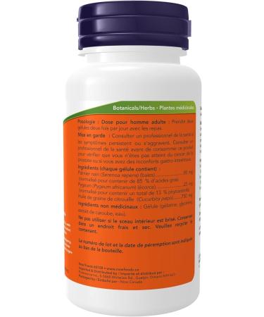 NOW Supplements Pygeum and Saw Palmetto 25/80mg Softgels 60 Count - Buy Online on GoSupps.com