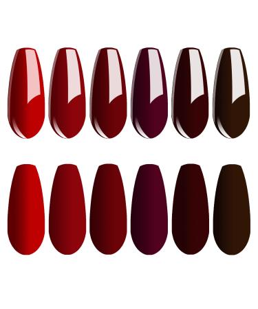 Vishine Mirror Gel Nail Polish Set - 6 Classic Colors | Soak Off UV LED Polish 8ml Set C007 - Buy Online on GoSupps.com