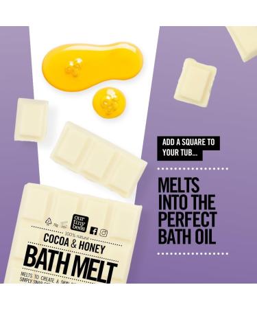 Bath Melt - Lavender Cocoa & Honey Bath Oil for 24 Luxurious Uses by Our Tiny Bees Skincare - Buy Online on GoSupps.com