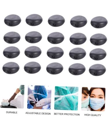500 Pcs Gatuida Elastic Rubber Bands with Adjustable Cutting Buckles for Face Masks - Durable Plastic Mask Rope Regulators - Buy Online on GoSupps.com