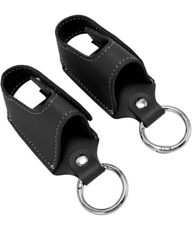 Asthma Inhaler Holder Storage PU Leather Portable Asthma Inhaler Carry Holder Outdoor Protection (Black) - Buy Online on GoSupps.com
