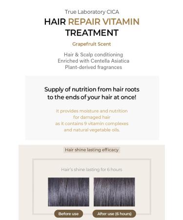 True.LAB Hair Repair Vitamin Treatment 200ml | Intensive Hydration Strengthening & Healthy Hair Growth Natural Extracts & Essential Oils - Buy Online on GoSupps.com