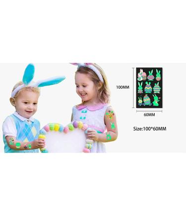 Easter Luminous Temporary Tattoos for Kids - Glow Stickers Party Supplies & Favors - Buy Online on GoSupps.com