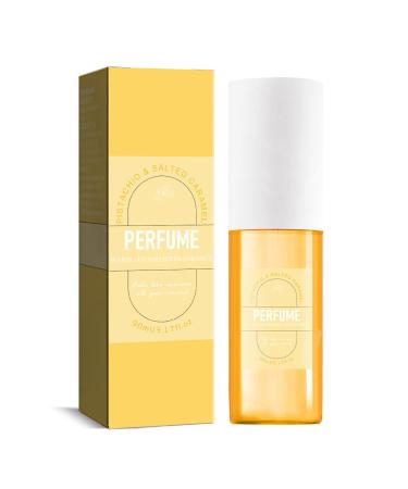 Brazilian Perfume Fruity Fragrance Perfume Mist Hair & Body Fragrance Mist Brazilian Fragrance Perfume for Women Eau de Toilette Day or Night Spray (Yellow)