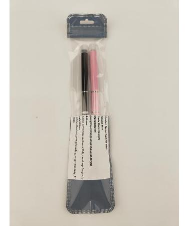 Kalolary Dual-Ended Poly Gel Brush Set - 2PC Acrylic Nail Extension Tools (Black + Pink) | Perfect for UV Gel & Nail Art - Buy Online on GoSupps.com