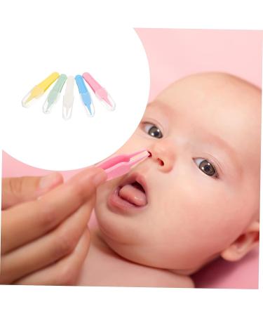 20-Piece Healeved Precision Tweezers Set for Baby Cleaning Supplies - Pink Round Head Booger Clip - Assorted Colors - Pack of 4 Medium Tweezers - Buy Online on GoSupps.com