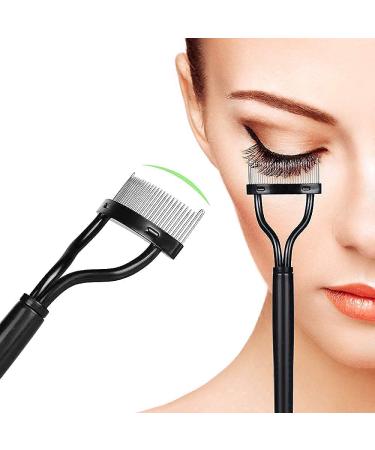 Acavado Eyelash Brush Comb Separator Tool with Metal Teeth in Black - Buy Online on GoSupps.com