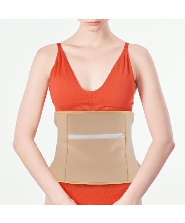 Rorodoto XIMGirl Castor Oil Pack Reusable Castor Oil Wrap Mess-Free Castoroil Pack Wrap with Adjustable Straps Soft Comfortable Castoroil Pack For Liver Detox Insomnia Constipation Muscle Pain (Khaki)