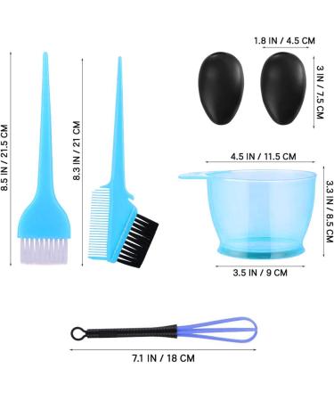 DKTOTIUP 5-Piece Hair Coloring Tool Set - Professional Dye Brush Mixing Cup & Ear Covers - Perfect for At-Home Hair Color - Buy Online on GoSupps.com