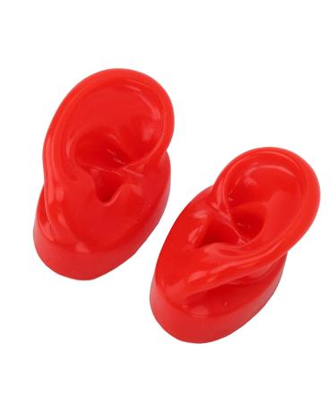 Large Base Silicone Simulated Ear Model Pair for Acupuncture in Hospitals - Red - Buy Online on GoSupps.com