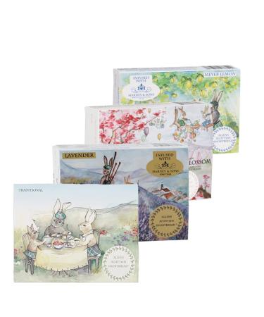 Allens Scottish Shortbread Spring Flavors 3.25 oz 4 Pack Spring Flavors 3.25 Ounce (Pack of 4)