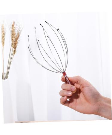 Beaupretty 6-Piece Massager Hand Scrubber & Scalp Massage Brush | Multifunctional Hair Washer Tool & Shampoo Scrubber - Steel & Wood | International Shipping - Buy Online on GoSupps.com