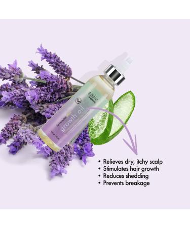 EDEN BodyWorks Lavender Aloe Hair Growth Oil (4 oz) - Vegan Scalp Treatment for Healthy Growth - Buy Online on GoSupps.com