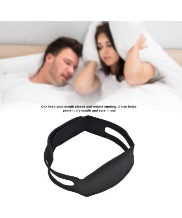 Adjustable Snoring Stop Belt - Prevent Teeth Grinding and Improve Sleep - Black Chin Strap for Men and Women - Great for Bedroom and Office - Buy Online on GoSupps.com