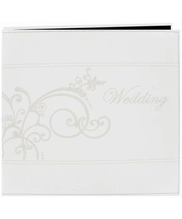 Pioneer Photo Albums Scrapbook,Ivory,Clear,White
