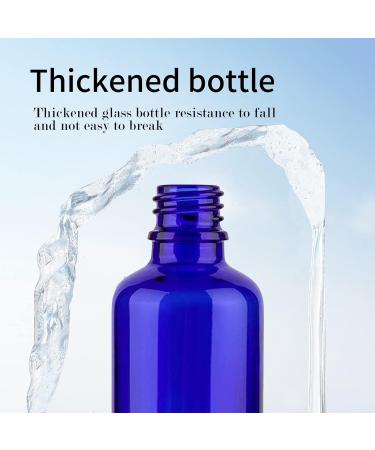 8 Pack of 50ml Blue Glass Spray Bottles - Portable and Refillable Cosmetic Atomizer for Travel and Makeup - Buy Online on GoSupps.com