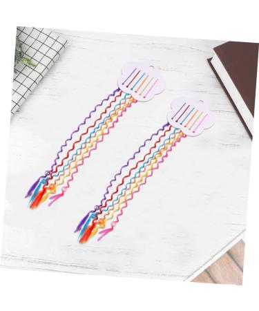 FRCOLOR Boho Decor 3sets Decorative Hairpin Ponytail Extension Cosplay Hair Wig Hair Streak Clip Braided Wigs Fake Ponytail Hair Clip Colored Wigs Birthday Hair Clip Issue Card Women's - Buy Online on GoSupps.com