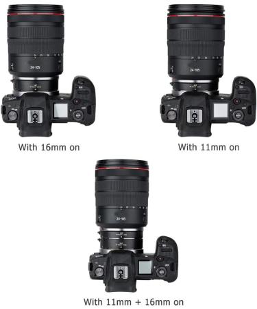 JJC RF Mount Auto Focus Macro Extension Tube Ring Set for Canon EOS R / R3 / R5 / R6 / Mark II / R6 / R7 / R8 / R10 / R50 / RP Mirrorless Cameras - Ideal for Canon RF Mount Lenses, Perfect for Macro Photography - Buy Online on GoSupps.com